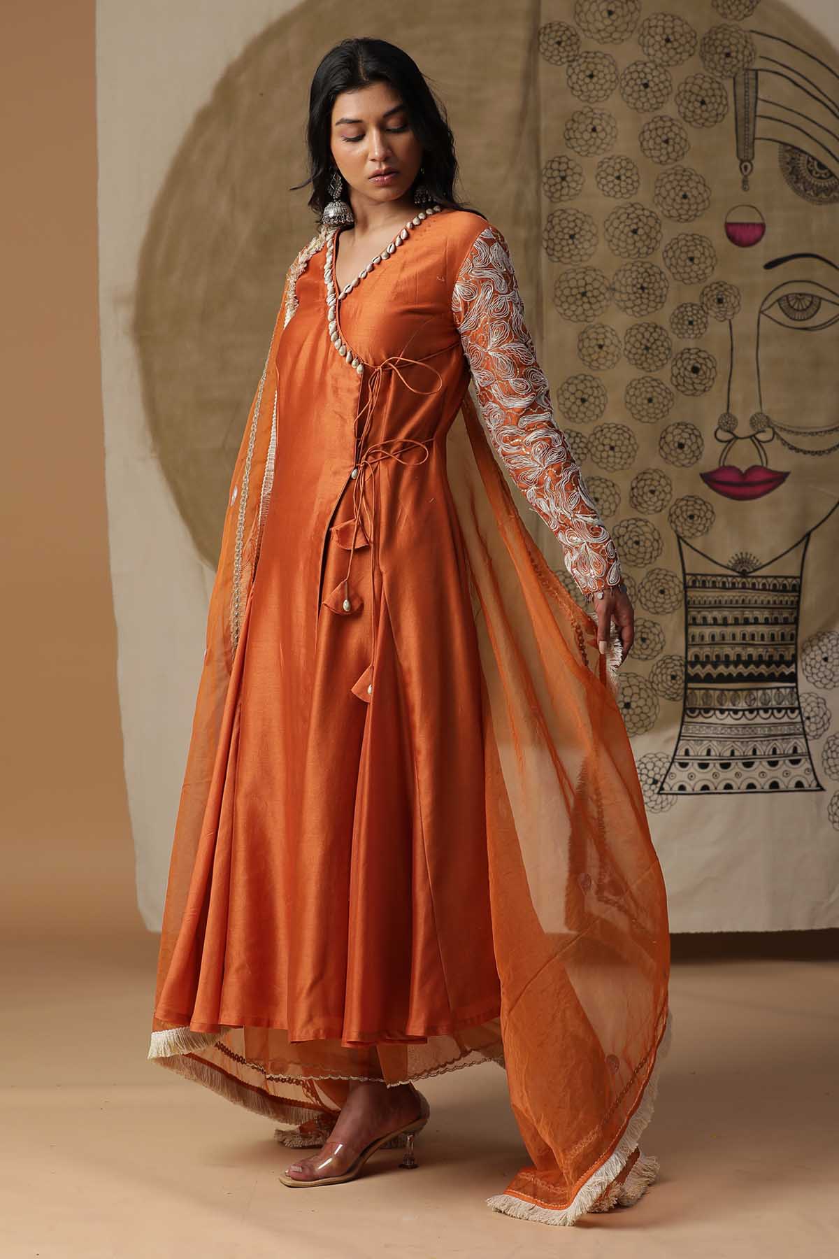 Buy Arpita SulakshanaSequins Embroidered Angrakha Set